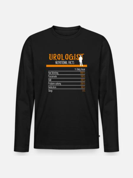 Ingrédients d'urologue - T-shirt manches longues Premium bio Homme - noir