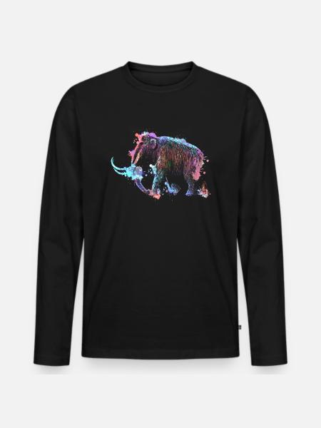 Mammouth - T-shirt manches longues Premium bio Homme - noir