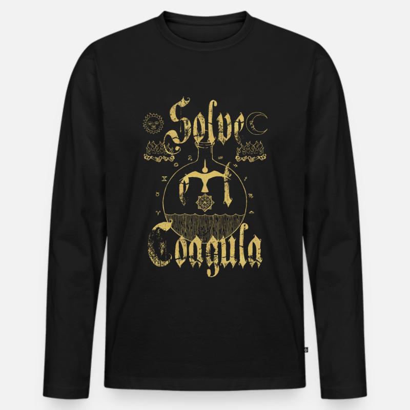 Solve et Coagula - Männer Premium Bio Langarmshirt - Schwarz