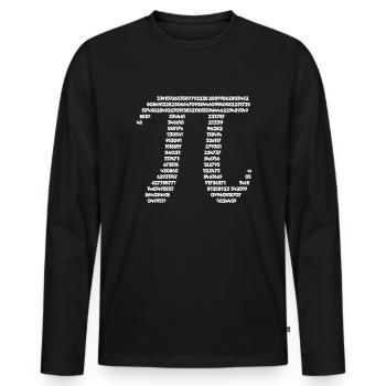 Pi Symbol Math Student Lehrer PI Nummer PI DAY PI - Männer Premium Bio Langarmshirt - Schwarz - Vorne - Nico (187cm)