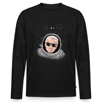 Biden Astronaut lustiger Pr�sident Biden Astronaut - Männer Premium Bio Langarmshirt - Schwarz - Vorne - Nico (187cm)
