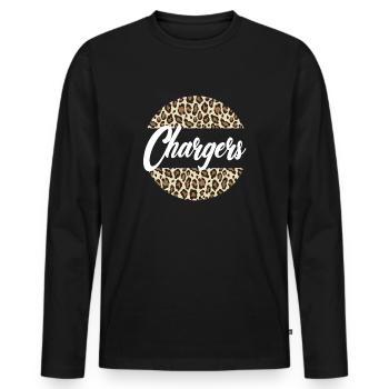 Frauen der Ladeger�te High School Maskottchen Spor - Männer Premium Bio Langarmshirt - Schwarz - Vorne - Nico (187cm)
