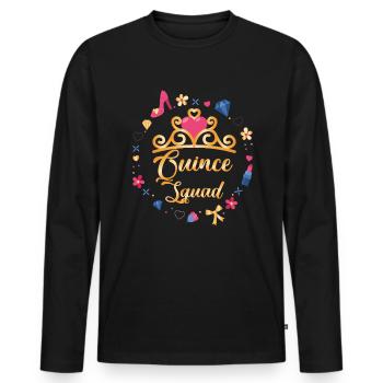 Quince Squad Quinceanera 15. Geburtstag M�dchen - Männer Premium Bio Langarmshirt - Schwarz - Vorne - Nico (187cm)