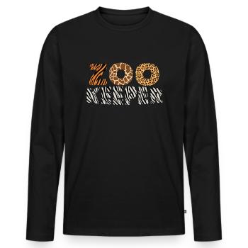 Zoo Keeper lustiger Halloween Girls Jungen Zoo Kee - Männer Premium Bio Langarmshirt - Schwarz - Vorne - Nico (187cm)