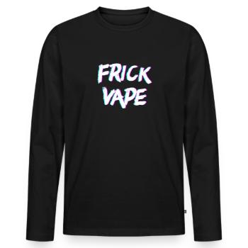 Verr�uschter Vape Vaporwave Anti Vaping Frick Vape - Männer Premium Bio Langarmshirt - Schwarz - Vorne - Nico (187cm)