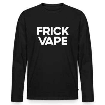 Verdammter Vape Anti Vaping No Vape FRICK VAPE - Männer Premium Bio Langarmshirt - Schwarz - Vorne - Nico (187cm)