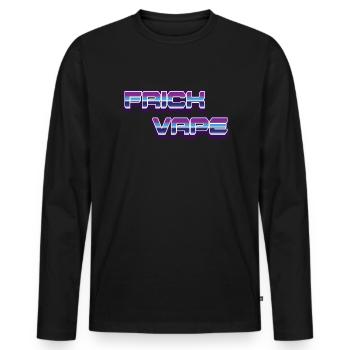 Verdammter Vape Anti Vaping No Vape FRICK VAPE - Männer Premium Bio Langarmshirt - Schwarz - Vorne - Nico (187cm)