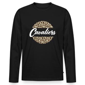 Cavaliers High School Cavaliers Sportteam FrauenCa - Männer Premium Bio Langarmshirt - Schwarz - Vorne - Nico (187cm)