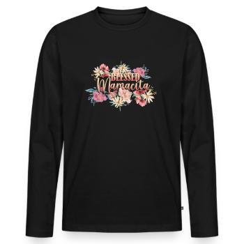 Gesegnete Mamacita mexikanische Frauen Mamacita - Männer Premium Bio Langarmshirt - Schwarz - Vorne - Nico (187cm)
