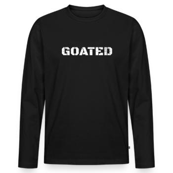 Goated Gamer Meme Video Games Gamer Goated - Männer Premium Bio Langarmshirt - Schwarz - Vorne - Nico (187cm)