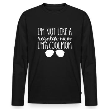 Ich bin nicht wie eine normale Mutter, ich bin ein - Männer Premium Bio Langarmshirt - Schwarz - Vorne - Nico (187cm)