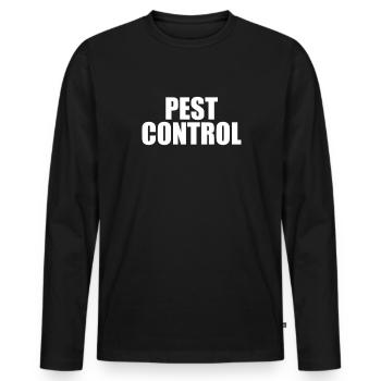 Schädlingsbekämpfung Externminator Halloween Kostü - Männer Premium Bio Langarmshirt - Schwarz - Vorne - Nico (187cm)