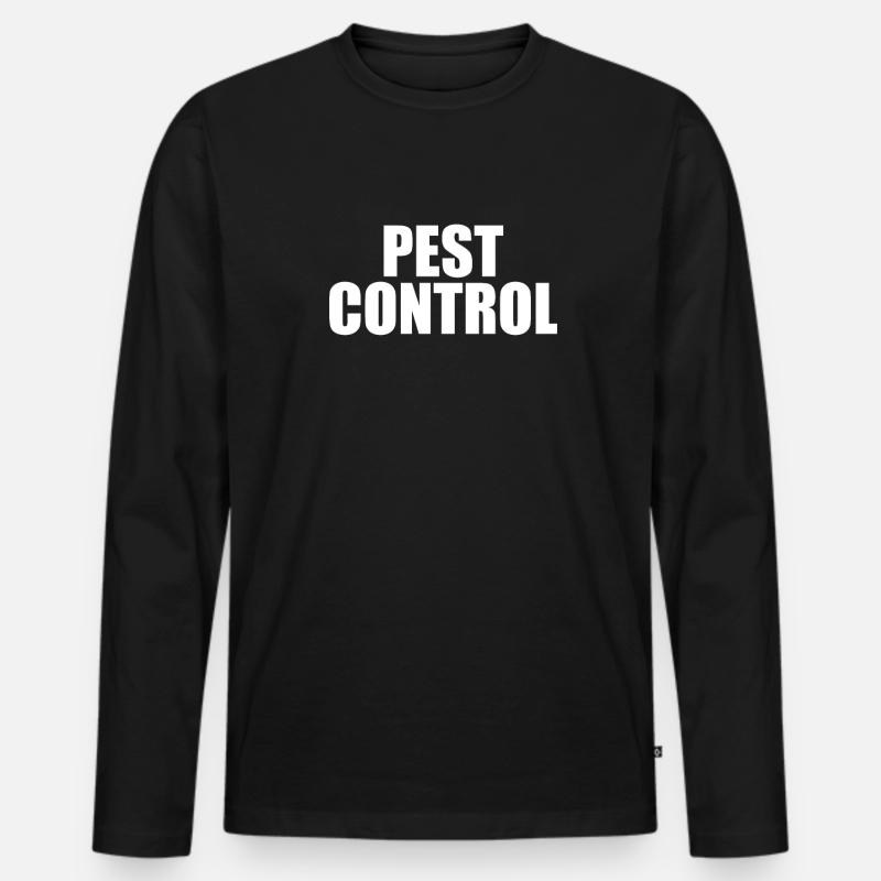 Schädlingsbekämpfung Externminator Halloween Kostü - Männer Premium Bio Langarmshirt - Schwarz
