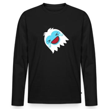 Rollen Sie auf dem Boden und lachen abscheuliche S - Männer Premium Bio Langarmshirt - Schwarz - Vorne - Nico (187cm)