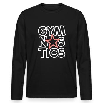 Gymnastik Star Gymnastics Geschenk Gymnast Girls - Männer Premium Bio Langarmshirt - Schwarz - Vorne - Nico (187cm)