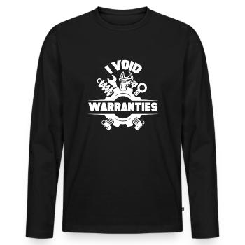 Ich leere Garantien Mechaniker Quad Racer Muscle C - Männer Premium Bio Langarmshirt - Schwarz - Vorne - Nico (187cm)