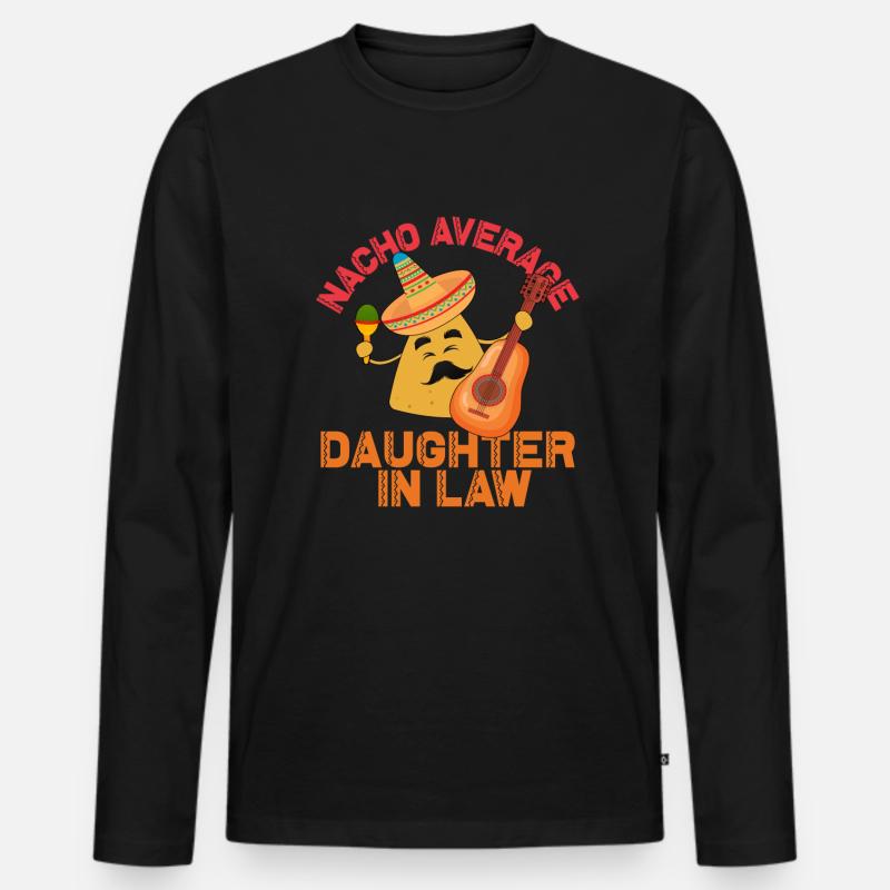 Nacho Durchschnittliche Schwiegertochter - Männer Premium Bio Langarmshirt - Schwarz