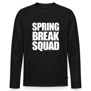 Spring Break Squad Spring Break - Männer Premium Bio Langarmshirt - Schwarz - Vorne - Nico (187cm)