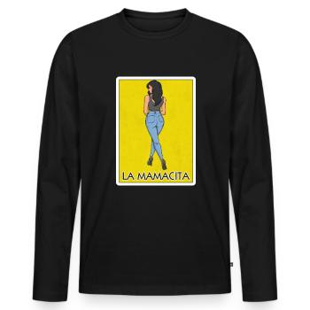 La Mamacita Cinco De Mayo Mamacita der mexikanisch - Männer Premium Bio Langarmshirt - Schwarz - Vorne - Nico (187cm)