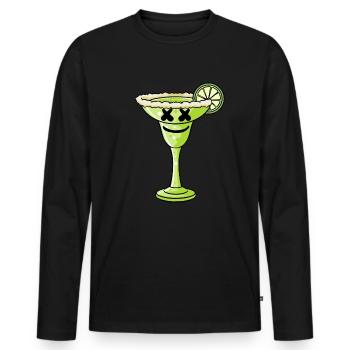 X Eyes Margarita Cinco de Mayo Lustige Margarita - Männer Premium Bio Langarmshirt - Schwarz - Vorne - Nico (187cm)