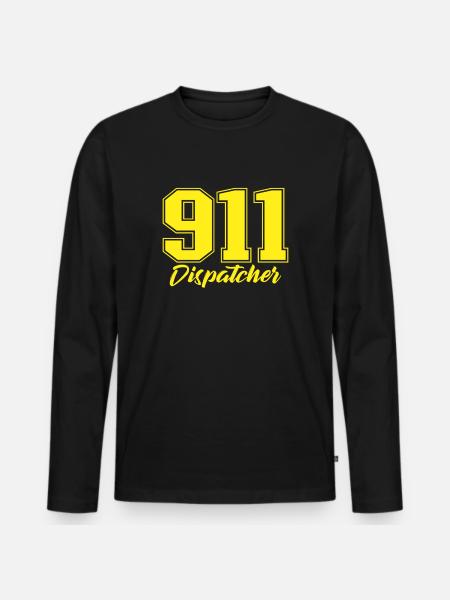 Dispatcher Notruf Dispatcher - Männer Premium Bio Langarmshirt - Schwarz