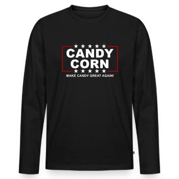 Candy Corn macht Süßigkeiten wieder großartig Hall - Männer Premium Bio Langarmshirt - Schwarz - Vorne - Nico (187cm)