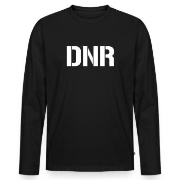 DNR ne ravive pas un cadavre médical drôle - T-shirt manches longues Premium bio Homme - noir - Devant - Nico (187cm)
