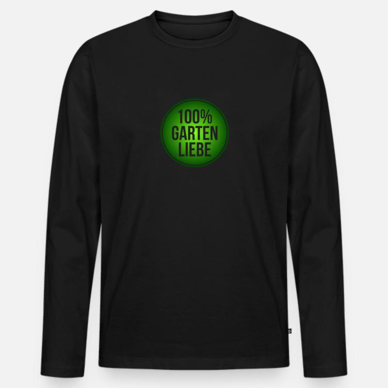 Garten Gartenmöbel Gartenhaus - Männer Premium Bio Langarmshirt - Schwarz
