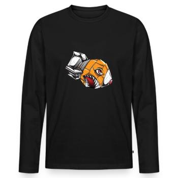 Rocket Bomb Explosion Weapon Arms Soldier Arms - Men's Premium Organic Long Sleeve Shirt - black - Front - Nico (187cm)