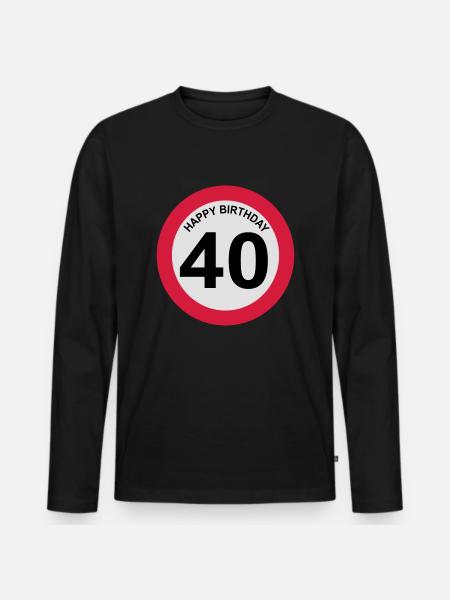 40 - T-shirt manches longues Premium bio Homme - noir