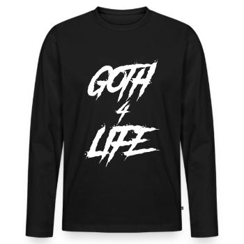 Goth Boy Clique Goth 4 Vie - T-shirt manches longues Premium bio Homme - noir - Devant - Nico (187cm)