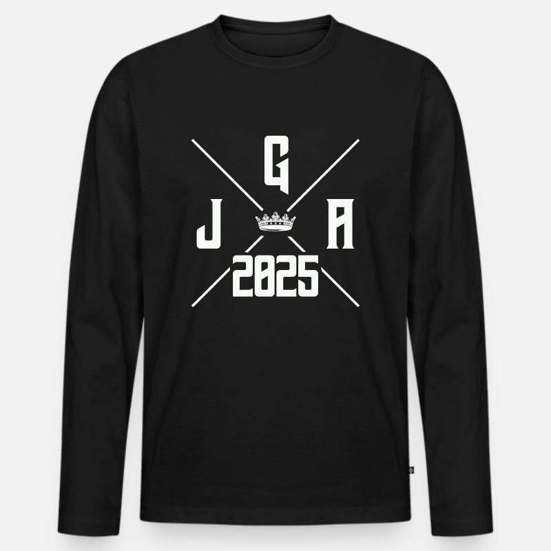 jga 2025 - Männer Premium Bio Langarmshirt - Schwarz