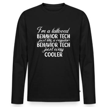 Behavioral Therapist Therapist - Men's Premium Organic Long Sleeve Shirt - black - Front - Nico (187cm)