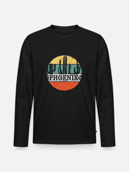 Phoenix Arizona - Men's Premium Organic Long Sleeve Shirt - black
