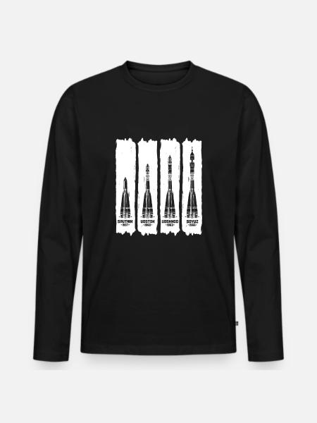 Missile URSS Russie - T-shirt manches longues Premium bio Homme - noir