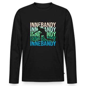 Inside bandy - Men's Premium Organic Long Sleeve Shirt - black - Front - Nico (187cm)