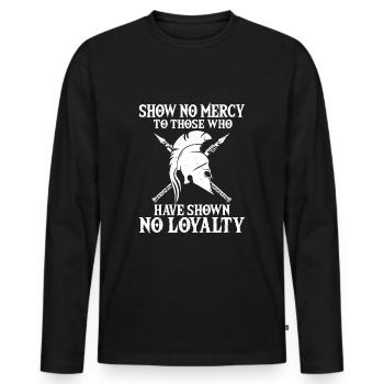 Spartan Molon Labe - Men's Premium Organic Long Sleeve Shirt - black - Front - Nico (187cm)