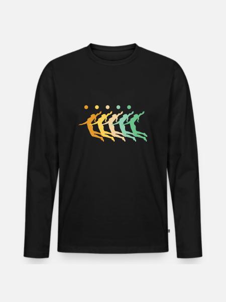 Volleyball Womens - Men's Premium Organic Long Sleeve Shirt - black