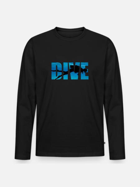 Scuba Diving Dive - Men's Premium Organic Long Sleeve Shirt - black