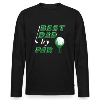 Golf Golfers Golfers - Men's Premium Organic Long Sleeve Shirt - black - Front - Nico (187cm)