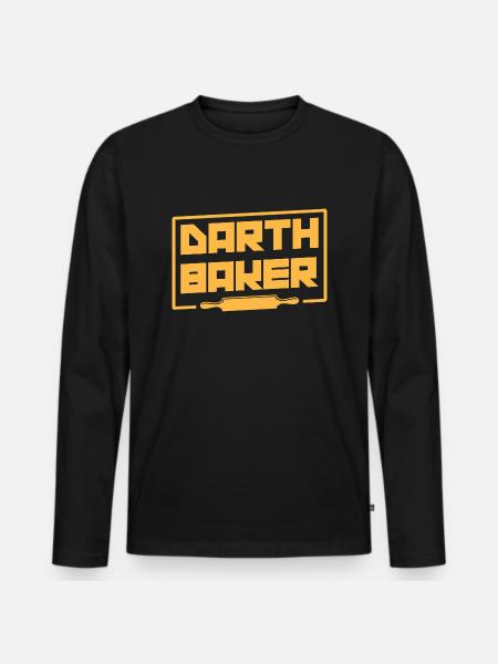 Bäcker Geschenke- Bäcker Tshirt - Männer Premium Bio Langarmshirt - Schwarz