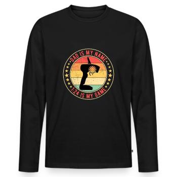 Slot Car Racing RC Car Drag Race - T-shirt manches longues Premium bio Homme - noir - Devant - Nico (187cm)