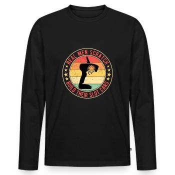 Slotcar Slot Car Race Drag Race - T-shirt manches longues Premium bio Homme - noir - Devant - Nico (187cm)
