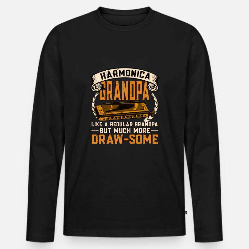 Harmonica harmonica player Men's Premium Organic Long Sleeve Shirt