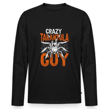 Vogelspinne Crazy Tarantula Guy - Men's Premium Organic Long Sleeve Shirt - black - Front - Nico (187cm)