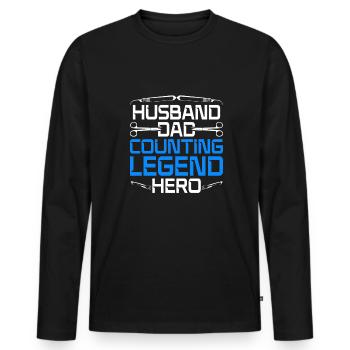 Chirurgisch Technischer Assistent Vater - Männer Premium Bio Langarmshirt - Schwarz - Vorne - Nico (187cm)