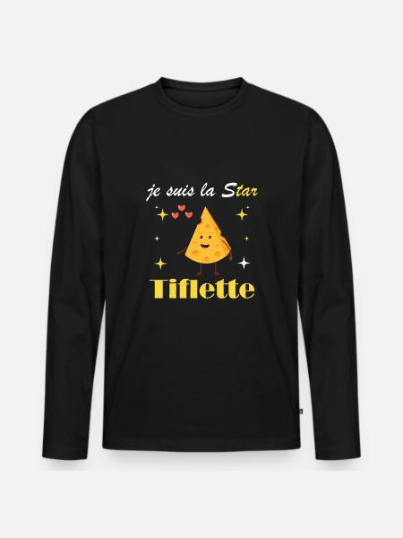 I'm the tiflette star - Men's Premium Organic Long Sleeve Shirt - black