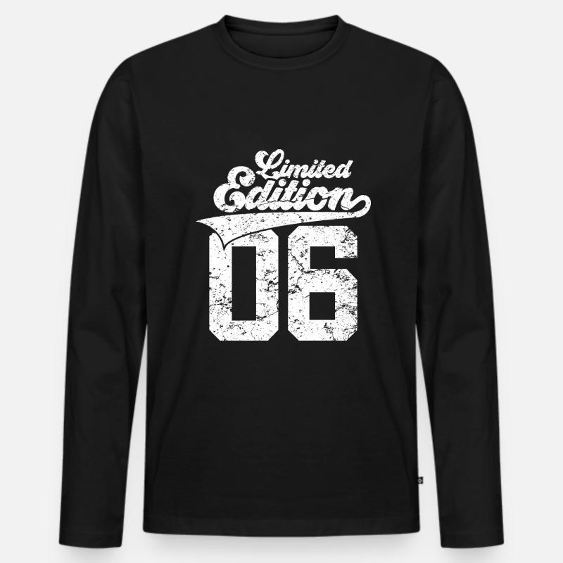 20. GEBURTSTAG LIMITED EDITION 2006 - Männer Premium Bio Langarmshirt - Schwarz