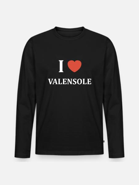 i love Valensole - T-shirt manches longues Premium bio Homme - noir