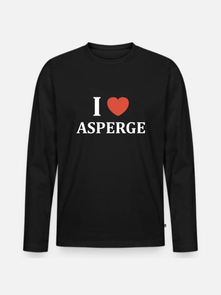 i love asperge - T-shirt manches longues Premium bio Homme - noir